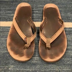 Rainbow thin strap flip flop